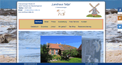 Desktop Screenshot of landhaus-tattje.de