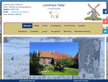 Tablet Screenshot of landhaus-tattje.de